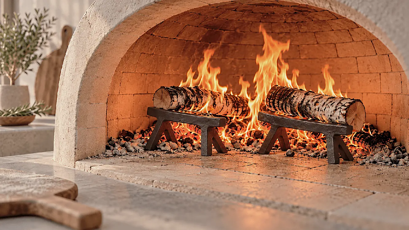 Haardbokken voor houtgestookte pizzaovens